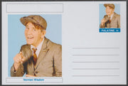 Palatine (Fantasy) Personalities - Norman Wisdom (comic actor) postal stationery card unused and fine