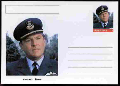 Palatine (Fantasy) Personalities - Kenneth More (actor) postal stationery card unused and fine