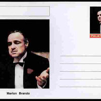 Palatine (Fantasy) Personalities - Marlon Brando (actor) postal stationery card unused and fine