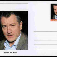 Palatine (Fantasy) Personalities - Robert De Niro (actor) postal stationery card unused and fine