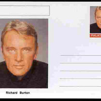 Palatine (Fantasy) Personalities - Richard Burton (actor) postal stationery card unused and fine