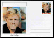 Palatine (Fantasy) Personalities - Robert Redford (actor) postal stationery card unused and fine