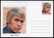 Palatine (Fantasy) Personalities - James Coburn (actor) postal stationery card unused and fine