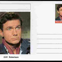 Palatine (Fantasy) Personalities - Cliff Robertson (actor) postal stationery card unused and fine