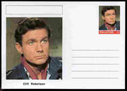 Palatine (Fantasy) Personalities - Cliff Robertson (actor) postal stationery card unused and fine