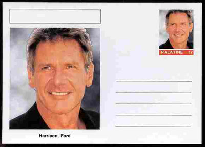 Palatine (Fantasy) Personalities - Harrison Ford (actor) postal stationery card unused and fine