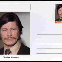 Palatine (Fantasy) Personalities - Charles Bronson (actor) postal stationery card unused and fine