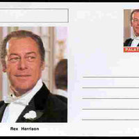 Palatine (Fantasy) Personalities - Rex Harrison (actor) postal stationery card unused and fine