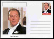 Palatine (Fantasy) Personalities - Rex Harrison (actor) postal stationery card unused and fine