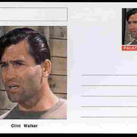 Palatine (Fantasy) Personalities - Clint Walker (actor) postal stationery card unused and fine