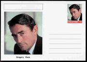Palatine (Fantasy) Personalities - Gregory Peck (actor) postal stationery card unused and fine