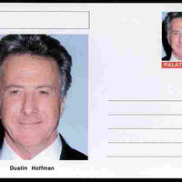 Palatine (Fantasy) Personalities - Dustin Hoffman (actor) postal stationery card unused and fine