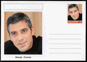 Palatine (Fantasy) Personalities - George Clooney (actor) postal stationery card unused and fine