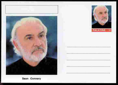 Palatine (Fantasy) Personalities - Sean Connery (actor) postal stationery card unused and fine