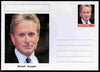 Palatine (Fantasy) Personalities - Michael Douglas (actor) postal stationery card unused and fine
