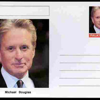 Palatine (Fantasy) Personalities - Michael Douglas (actor) postal stationery card unused and fine