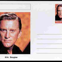 Palatine (Fantasy) Personalities - Kirk Douglas (actor) postal stationery card unused and fine