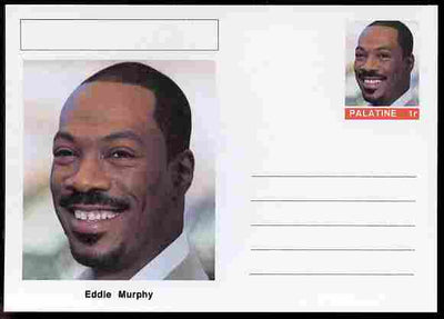 Palatine (Fantasy) Personalities - Eddie Murphy (comic actor) postal stationery card unused and fine