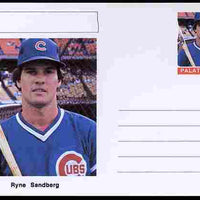 Palatine (Fantasy) Personalities - Ryne Sandberg (baseball) postal stationery card unused and fine