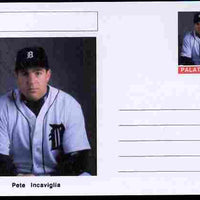 Palatine (Fantasy) Personalities - Pete Incaviglia (baseball) postal stationery card unused and fine