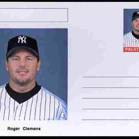 Palatine (Fantasy) Personalities - Roger Clemens (baseball) postal stationery card unused and fine