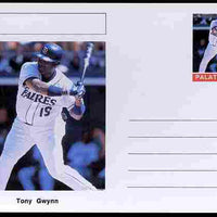 Palatine (Fantasy) Personalities - Tony Gwynn (baseball) postal stationery card unused and fine