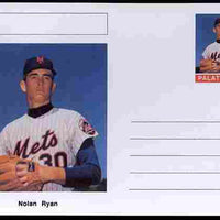 Palatine (Fantasy) Personalities - Nolan Ryan (baseball) postal stationery card unused and fine