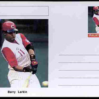 Palatine (Fantasy) Personalities - Barry Larkin (baseball) postal stationery card unused and fine