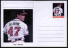 Palatine (Fantasy) Personalities - Tom Glavine (baseball) postal stationery card unused and fine