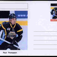 Palatine (Fantasy) Personalities - Paul Thompson (ice hockey) postal stationery card unused and fine