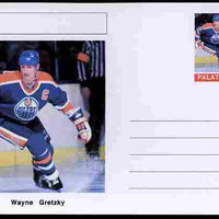 Palatine (Fantasy) Personalities - Wayne Gretzky (ice hockey) postal stationery card unused and fine