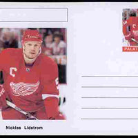 Palatine (Fantasy) Personalities - Nicklas Lidstrom (ice hockey) postal stationery card unused and fine