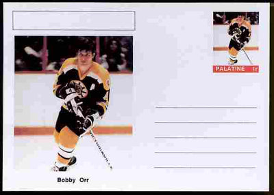 Palatine (Fantasy) Personalities - Bobby Orr (ice hockey) postal stationery card unused and fine