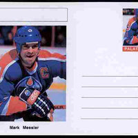 Palatine (Fantasy) Personalities - Mark Messier (ice hockey) postal stationery card unused and fine