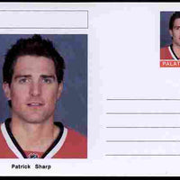Palatine (Fantasy) Personalities - Patrick Sharp (ice hockey) postal stationery card unused and fine