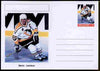 Palatine (Fantasy) Personalities - Mario Lemieux (ice hockey) postal stationery card unused and fine
