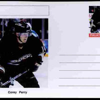 Palatine (Fantasy) Personalities - Corey Perry (ice hockey) postal stationery card unused and fine