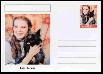 Palatine (Fantasy) Personalities - Judy Garland (actress) postal stationery card unused and fine