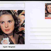 Palatine (Fantasy) Personalities - Ingrid Bergman (actress) postal stationery card unused and fine