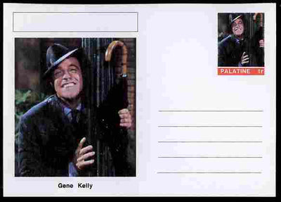 Palatine (Fantasy) Personalities - Gene Kelly (actor) postal stationery card unused and fine