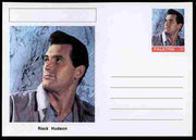 Palatine (Fantasy) Personalities - Rock Hudson (actor) postal stationery card unused and fine