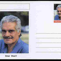 Palatine (Fantasy) Personalities - Omar Sharif (actor) postal stationery card unused and fine