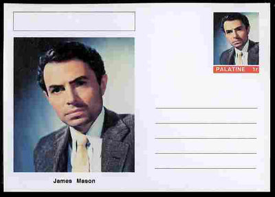 Palatine (Fantasy) Personalities - James Mason (actor) postal stationery card unused and fine