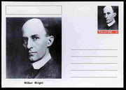 Palatine (Fantasy) Personalities - Wilbur Wright (aviation pioneer) postal stationery card unused and fine