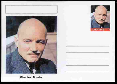 Palatine (Fantasy) Personalities - Claudius Dornier (aviation pioneer) postal stationery card unused and fine