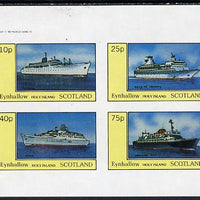 Eynhallow 1982 Ships (Victoria, Song of Norway, Atlas & Monarch Sun) imperf,set of 4 values (10p to 75p) unmounted mint