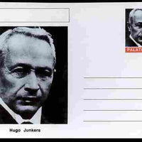 Palatine (Fantasy) Personalities - Hugo Junkers (aviation pioneer) postal stationery card unused and fine