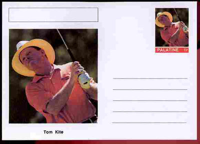 Palatine (Fantasy) Personalities - Tom Kite (golf) postal stationery card unused and fine