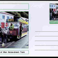 Chartonia (Fantasy) Buses & Trams - Isle of Man Horse-drawn Tram postal stationery card unused and fine
