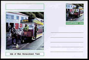 Chartonia (Fantasy) Buses & Trams - Isle of Man Horse-drawn Tram postal stationery card unused and fine